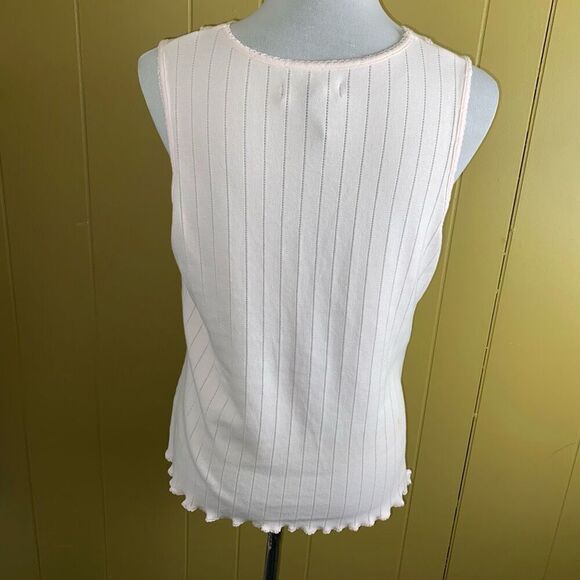 Liz Claiborne women M/L floral print tank top & shorts pajama set light pink - Picture 9 of 13